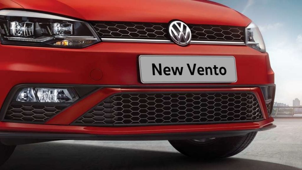 The Volkswagen Vento facelift gets a new bumper and grille design