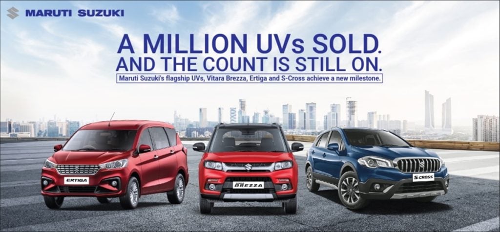 Maruti Suzuki Uvs Sales Cross the 10 Lakh Milestone