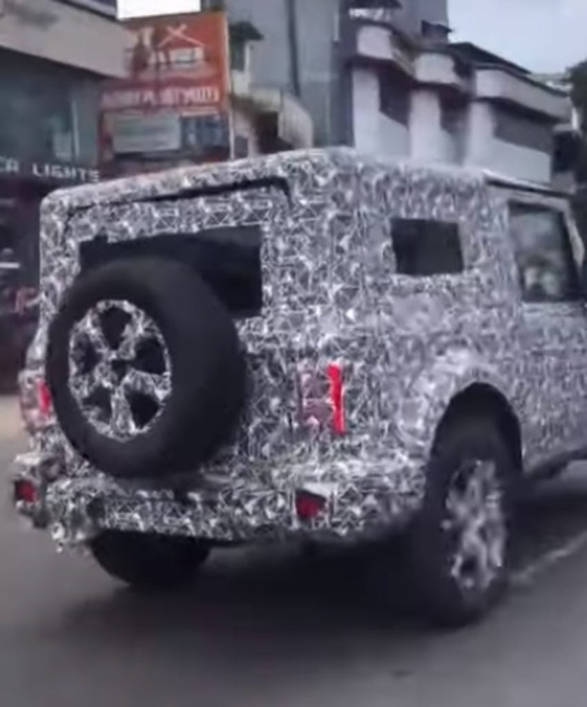 2020 Mahindra Thar Spied With 17 Inch Alloy Wheels And Led