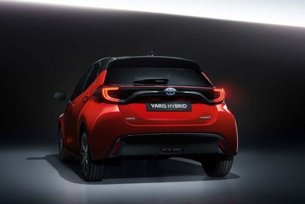 2020 Toyota Yaris hatchback rear profile