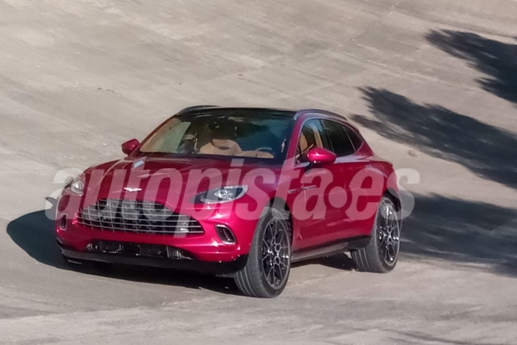Aston Martin DBX spotted undisguised for the first time