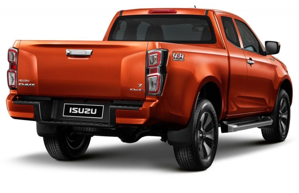 2020 Isuzu D-Max rear profile