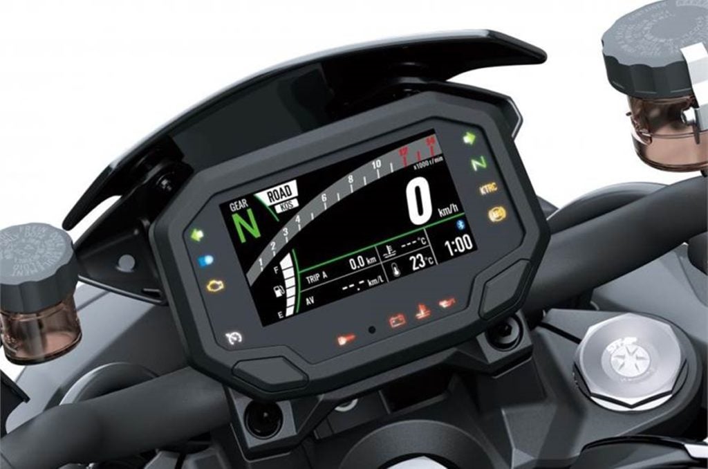 It is also the first Kawasaki to come with a full-TFT display