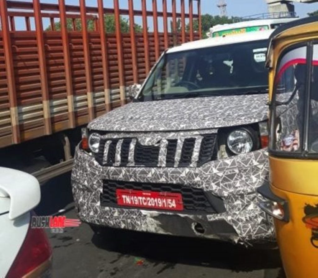 Mahindra TUV300 Plus facelift spied ahead of official debut