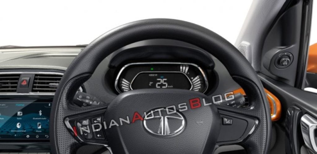 Tata Tiago and Tigor Digital Instrument Cluster Image 