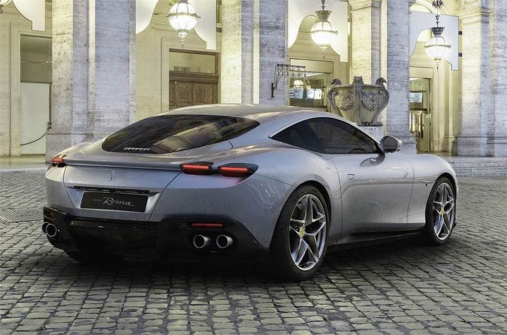 The Ferrari Roma shares its underpinnings with the Portofino