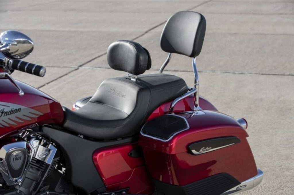 Indian is also offering an extensive options lists which includes backrests for both rider and passenger. 