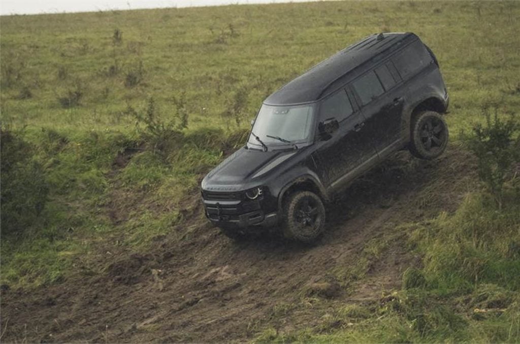 The Land Rover Defender will be seen doing some high speed chase sequence through some pretty challenging off-road terrain.