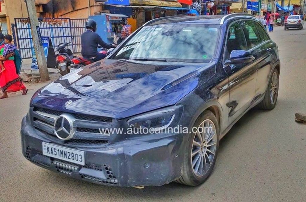 Mercedes benz Glc Facelift Spotted Testing in India