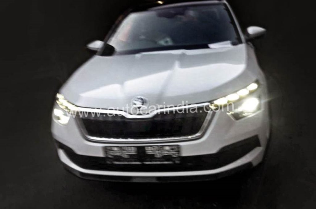 Skoda Kamiq seen in India for the first time