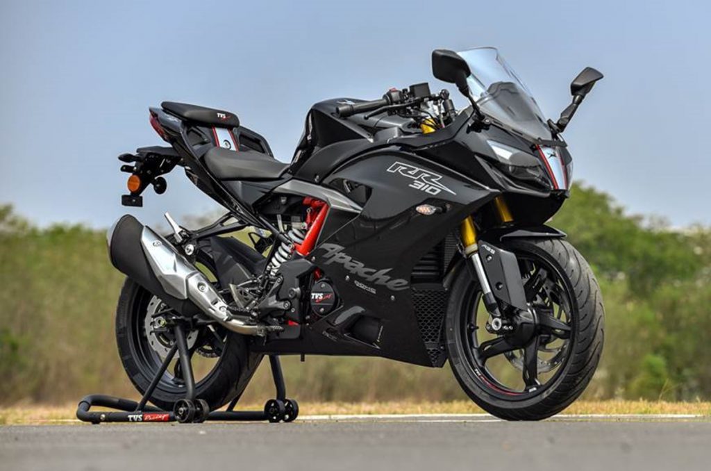 Wrapping up this list is the TVS Apache RR 310.