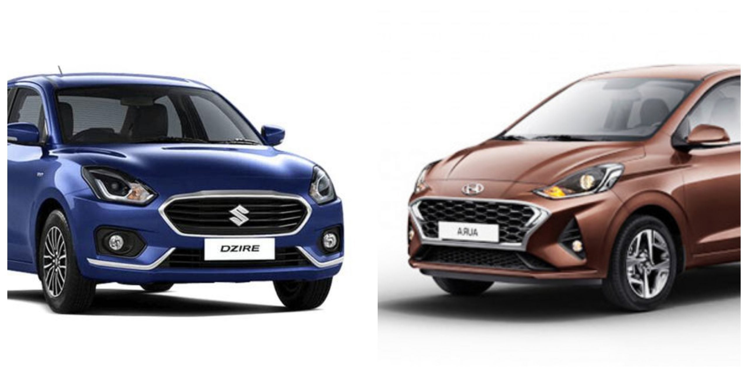 Hyundai Aura vs Maruti Suzuki Dzire