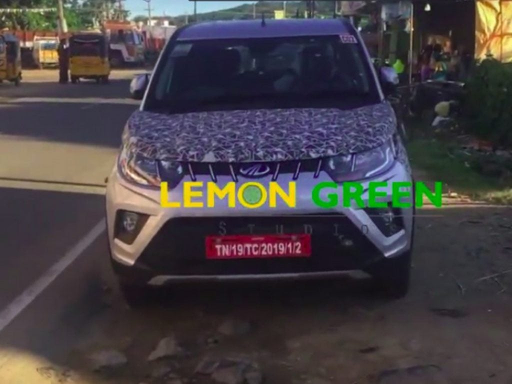 Mahindra e-KUV100 spied testing