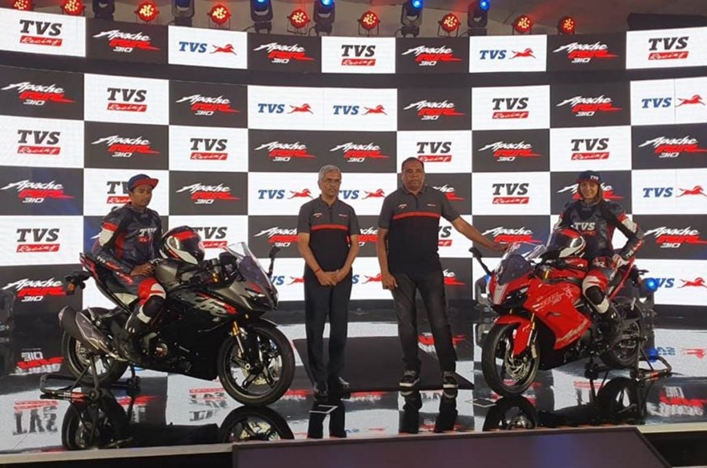 BS6 TVS Apache RR 310 launched in India for a price of Rs 2.4 lakhs