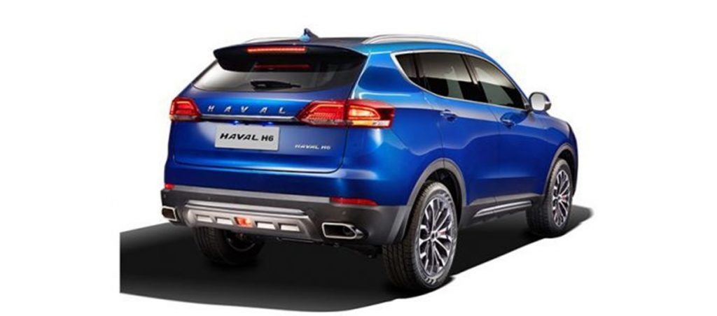 Rear profile of the H6