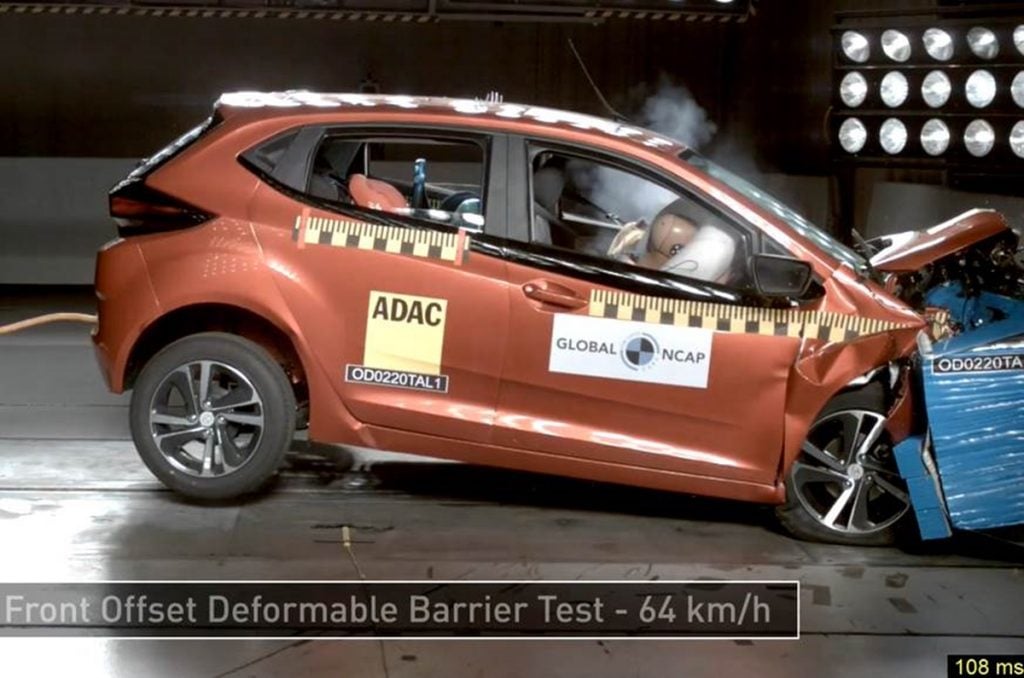 Tata Altroz scores a full five-star safety rating in Global NCAP crash test.