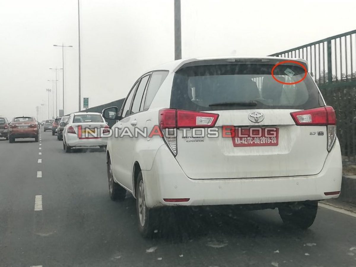 Toyota Innova Crysta Cng Launch Soon Spied Testing