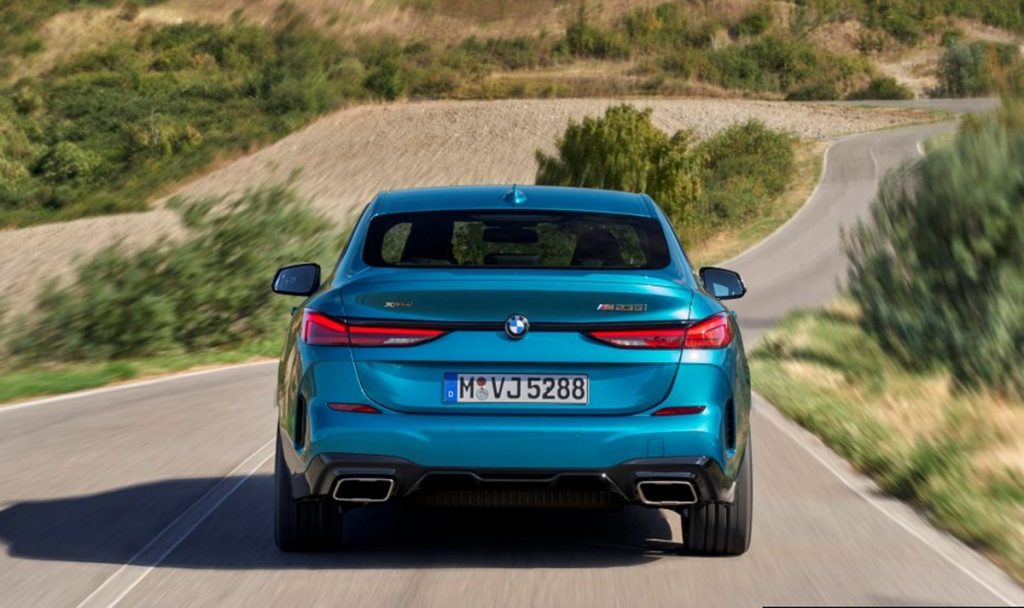 Rear profile of the BMW 2-Series Gran Coupe