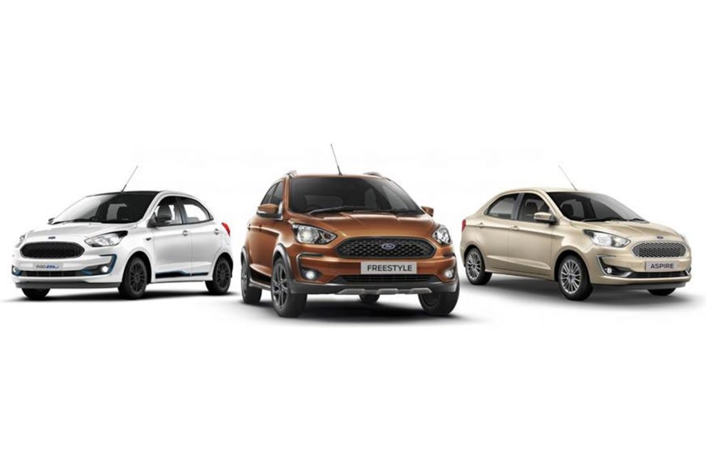 BS6 Ford Figo, Freestyle And Aspire Launched