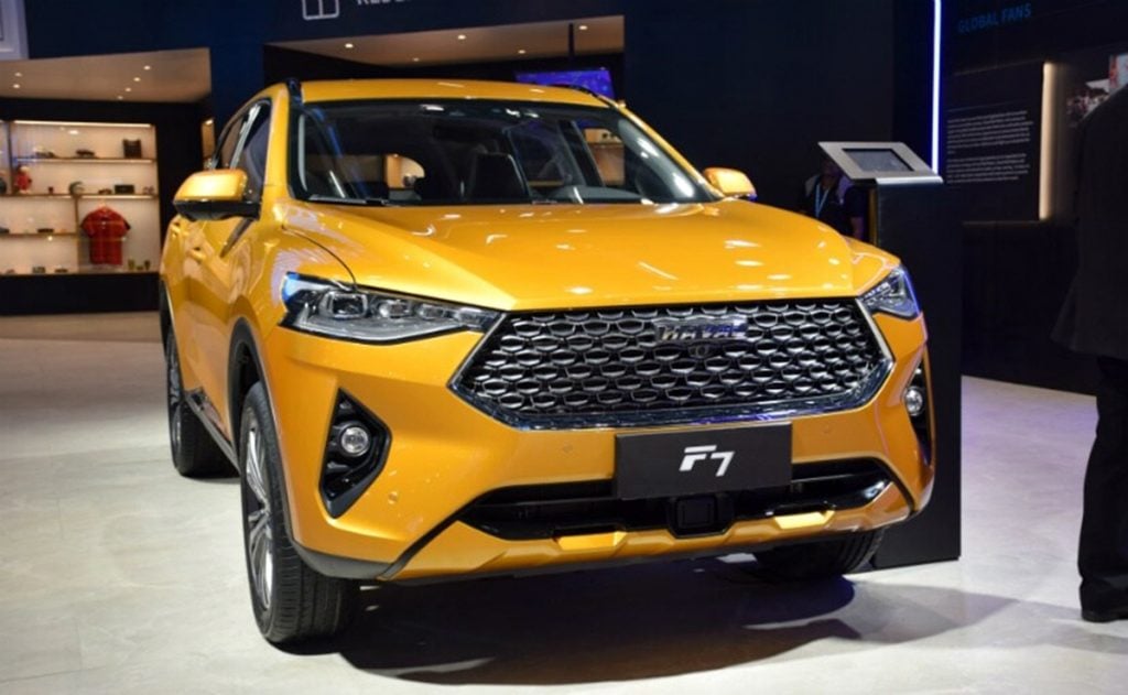 GMW displays the Haval F7 at the 2020 Auto Expo