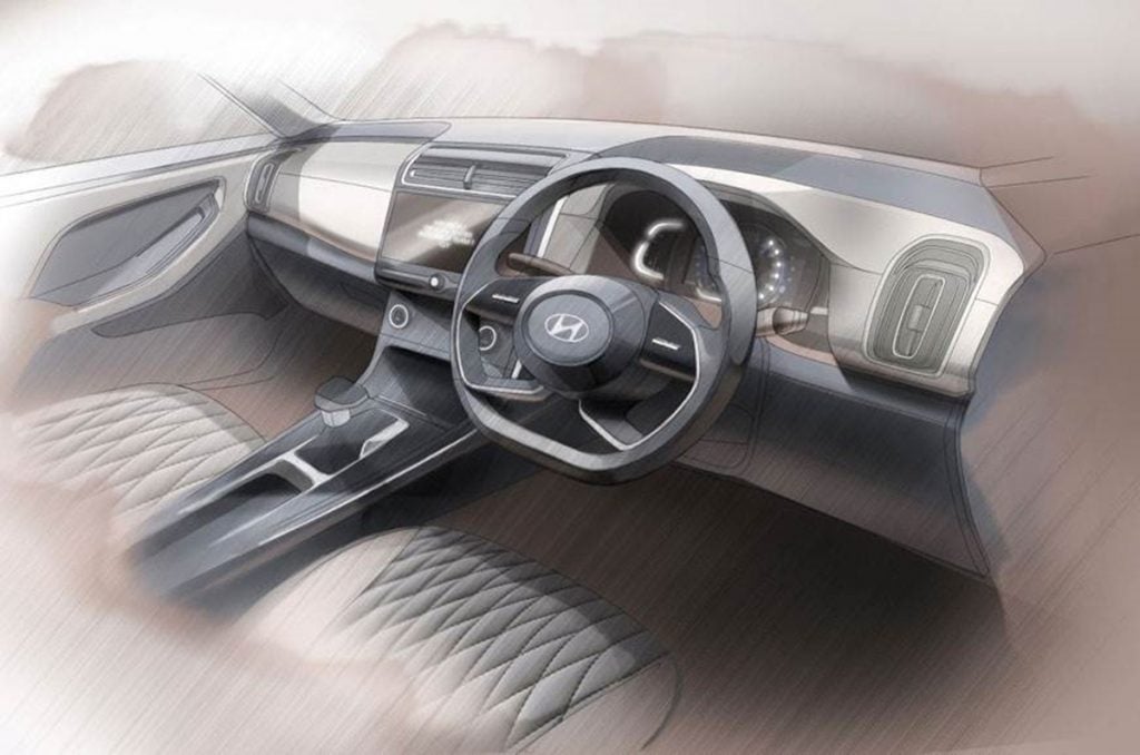 Hyundai reveals interior sketch images of next-gen 2020 Creta