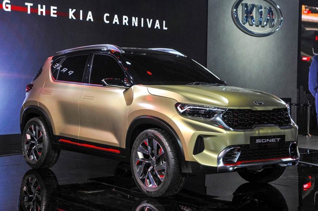 The Kia Sonet previews the sub-compact SUV that's coming from Kia at the 2020 Auto Expo