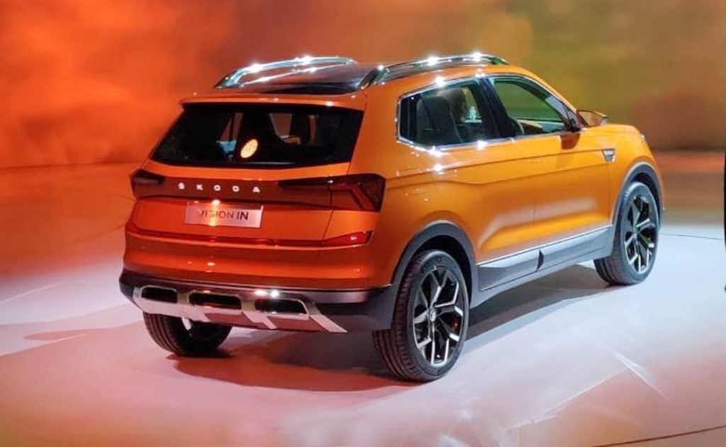 Other design elements which are typical of Skoda cars like the trademark butterfly grille, the swept-back LED headlights, will be carried over from the concept.