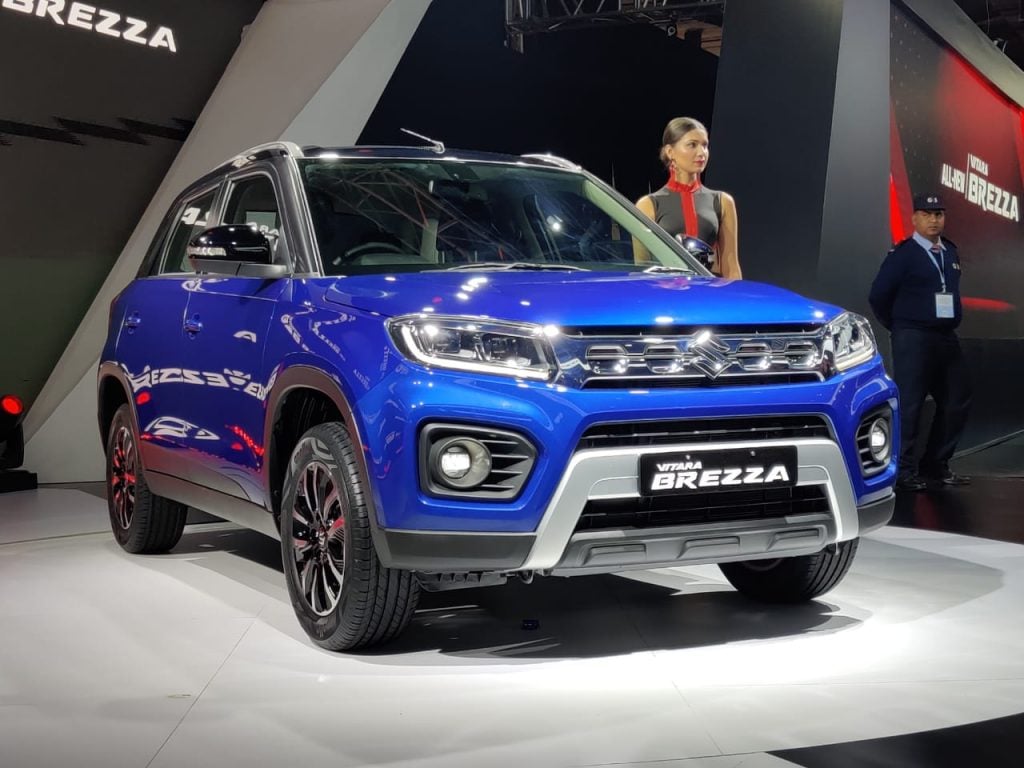 Maruti Suzuki unveils the Vitara Brezza facelift at the 2020 Auto Expo