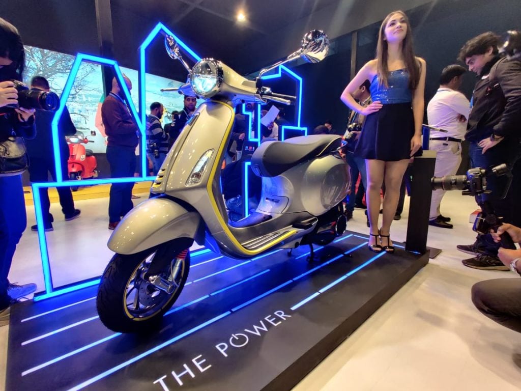 Piaggio also showcased the Vespa Elettrixa at the 2020 Auto Expo