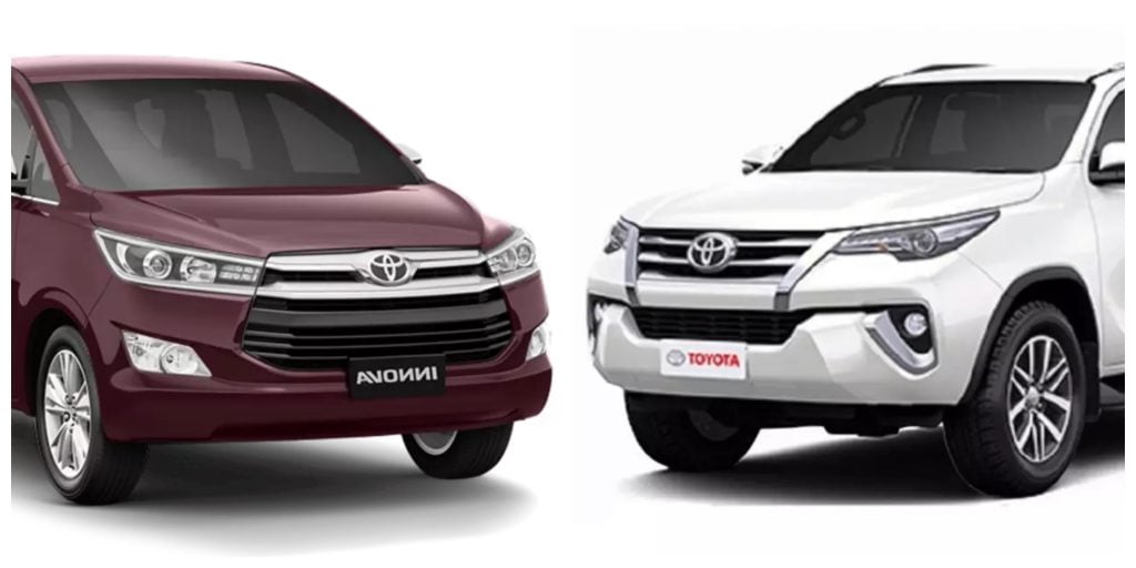 Toyota Innova Crsyta And Fortuner Are Best Selling In Their Segment