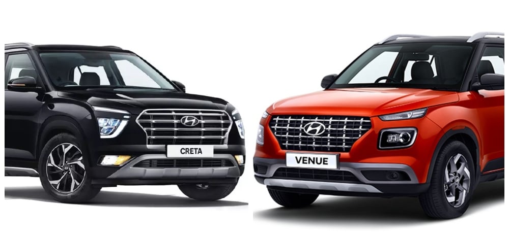 2020 Hyundai Creta Vs Hyundai Venue Price And Feature Comparison