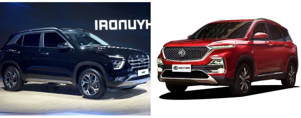 2020 Hyundai Creta Vs MG hector