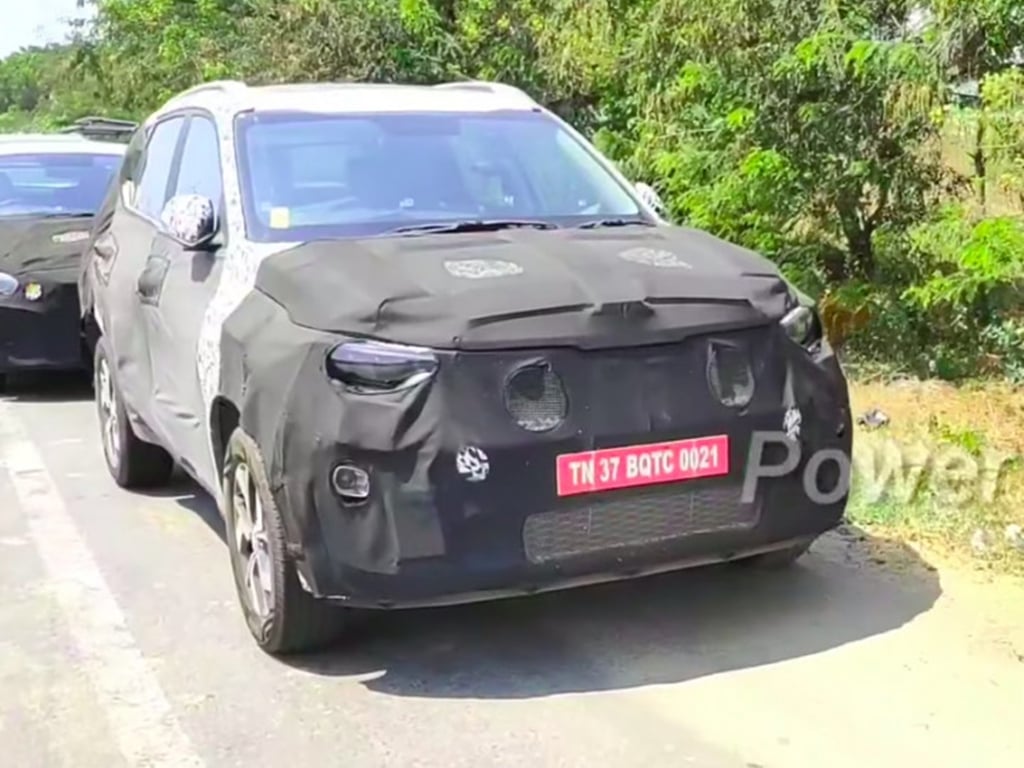 Kia Sonet prototype spied testing outside Chennai