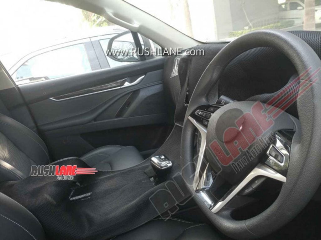 MG Gloster interiors spied recently. 