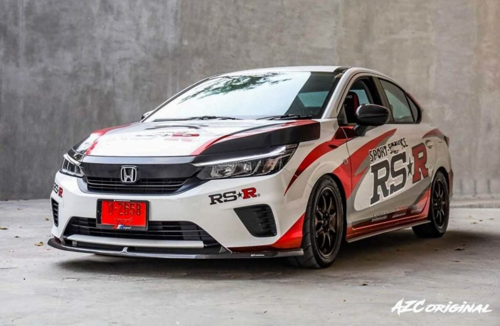 Honda City Has Been Modified To Look Like A Wrc Rally Car