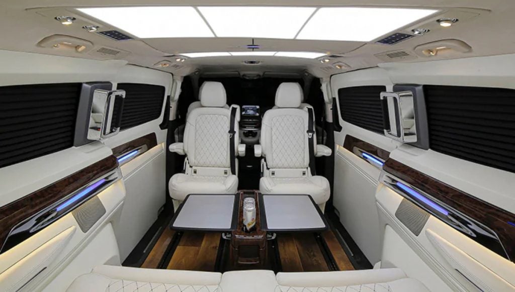  The actor is likely to use this V-Class as his mini vantiy van and mobile office when on shoots. 