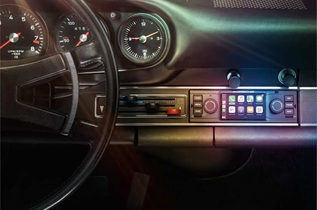 Porsche has launched a series of retrofit infotainment system for their classic models.