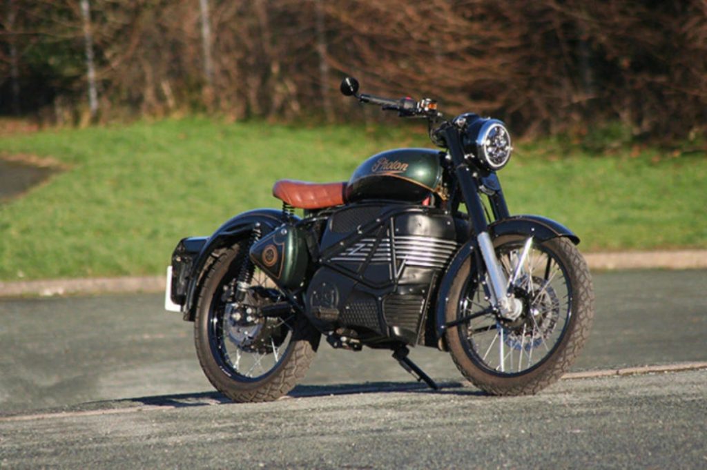 This is Photon   an Electric Royal Enfield Classic 350 Built by Electric Classic Cars from Uk 