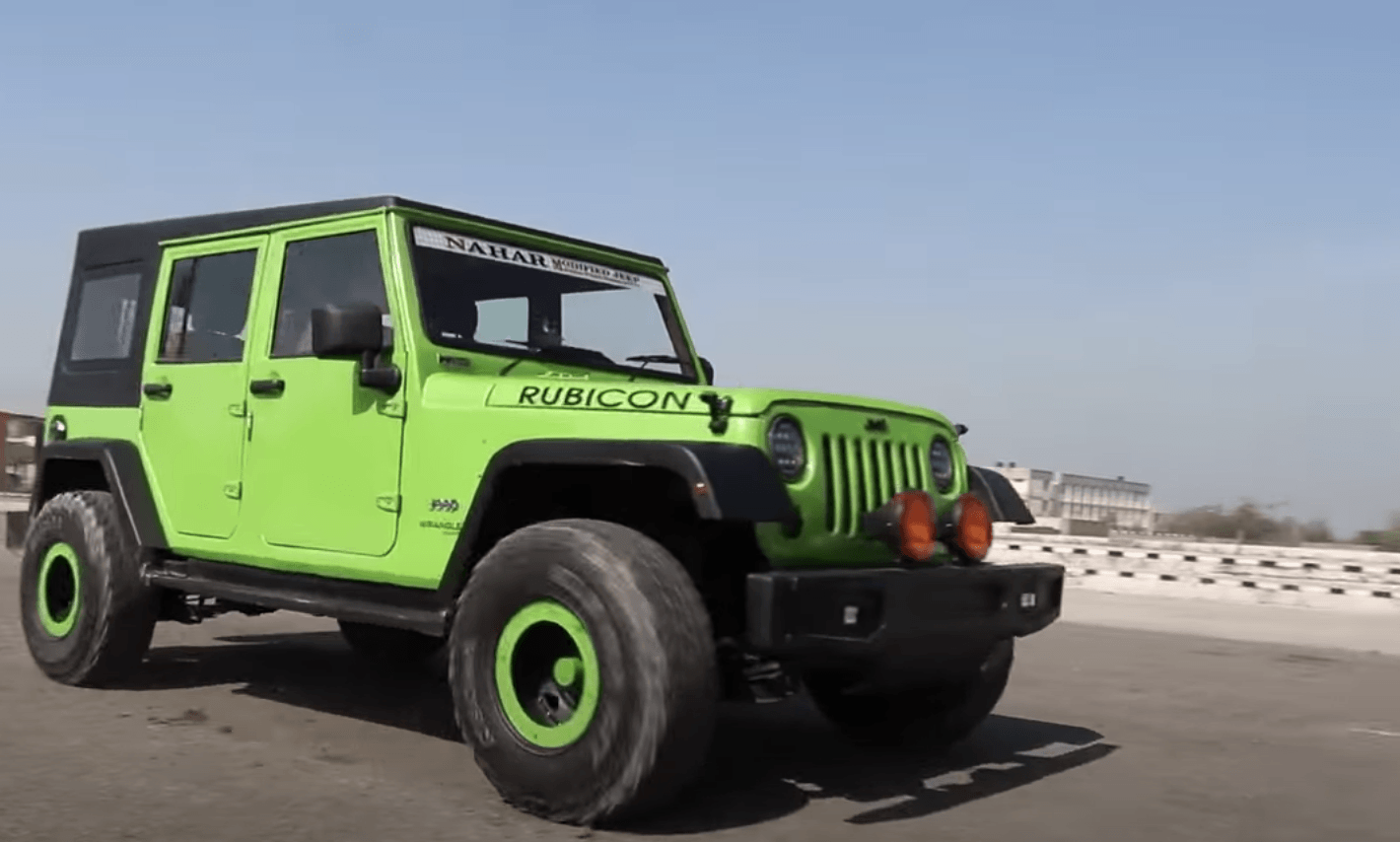 Is This A Mahindra Thar Or Bolero Modified Into Jeep Wrangler Guess