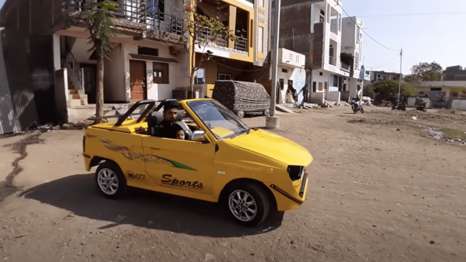 Watch Maruti 800 Modified Into A 2 Seater Convertible Sportscar
