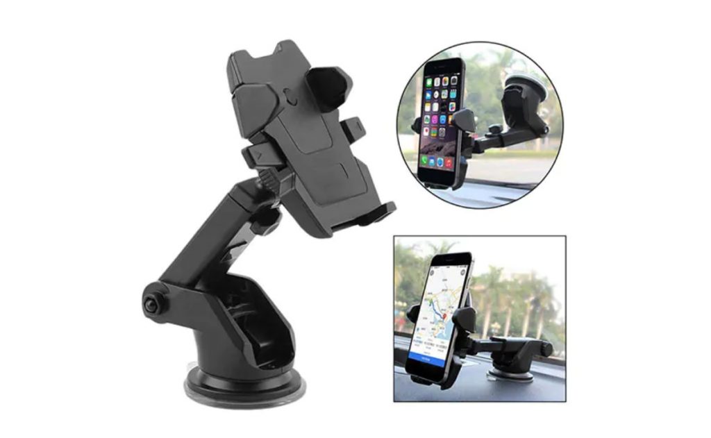 A mobile phone holder can be very handy for cars without infotainment system, especially for navigation. 