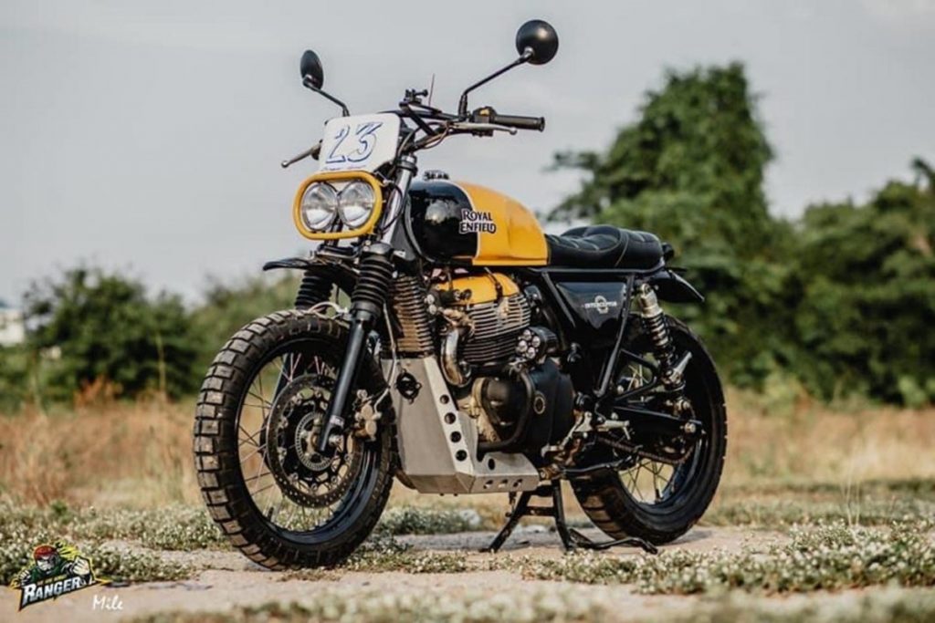 Ce Royal Enfield Interceptor modifié a été conçu pour ressembler à un brouilleur.