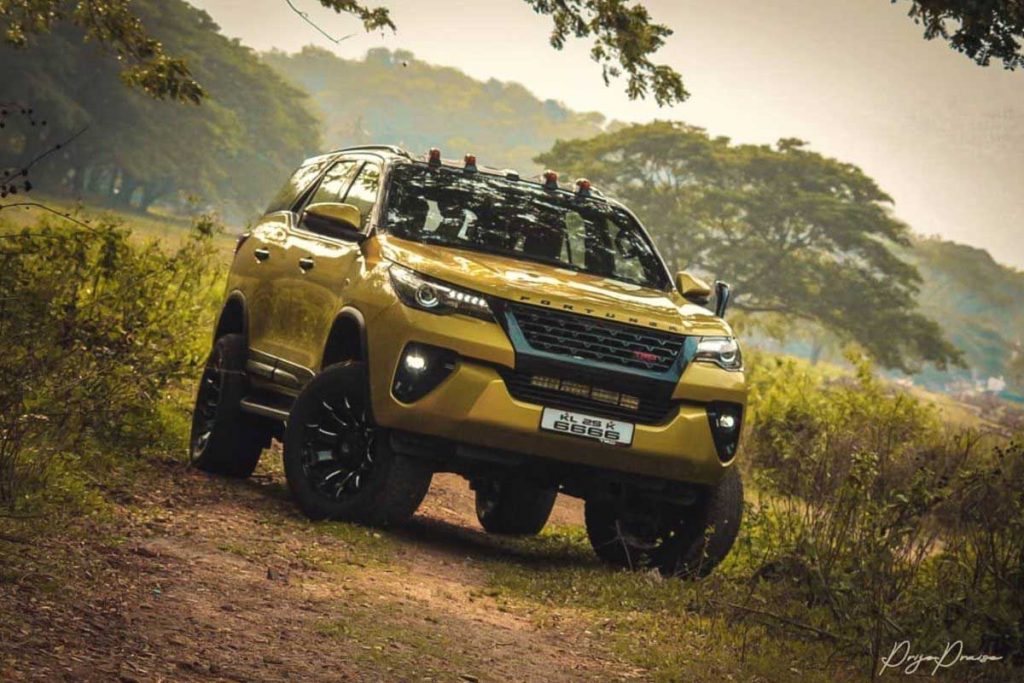 This Modified Toyota Fortuner  is Called The Yellow Ghost 