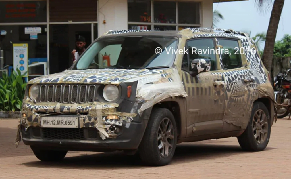 La Jeep Renegade a été repérée lors d'essais en Inde.