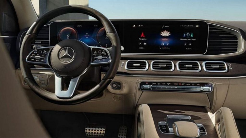 Intérieur de la Mercedes-Benz GLS 2020.