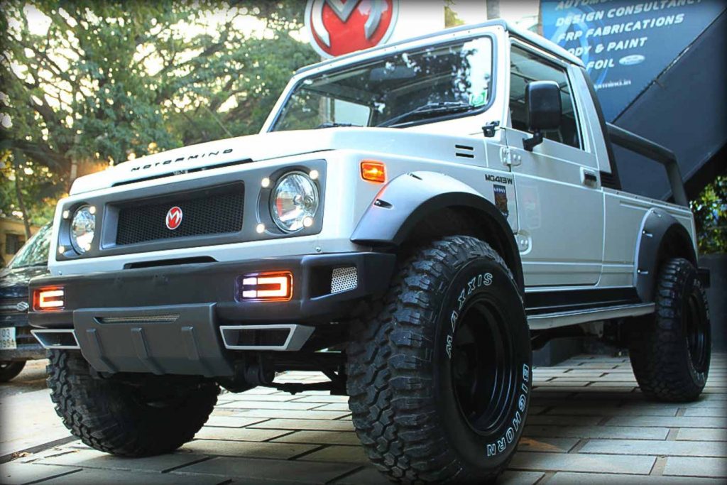 This Maruti Suzuki Gypsy has been modified by Motormind Automotive Designs which is Bangalore-based car modifier.