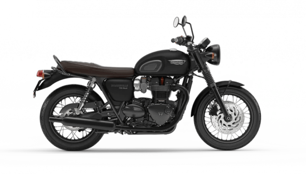 Il s'agit du Triumph Bonneville T120 Black.