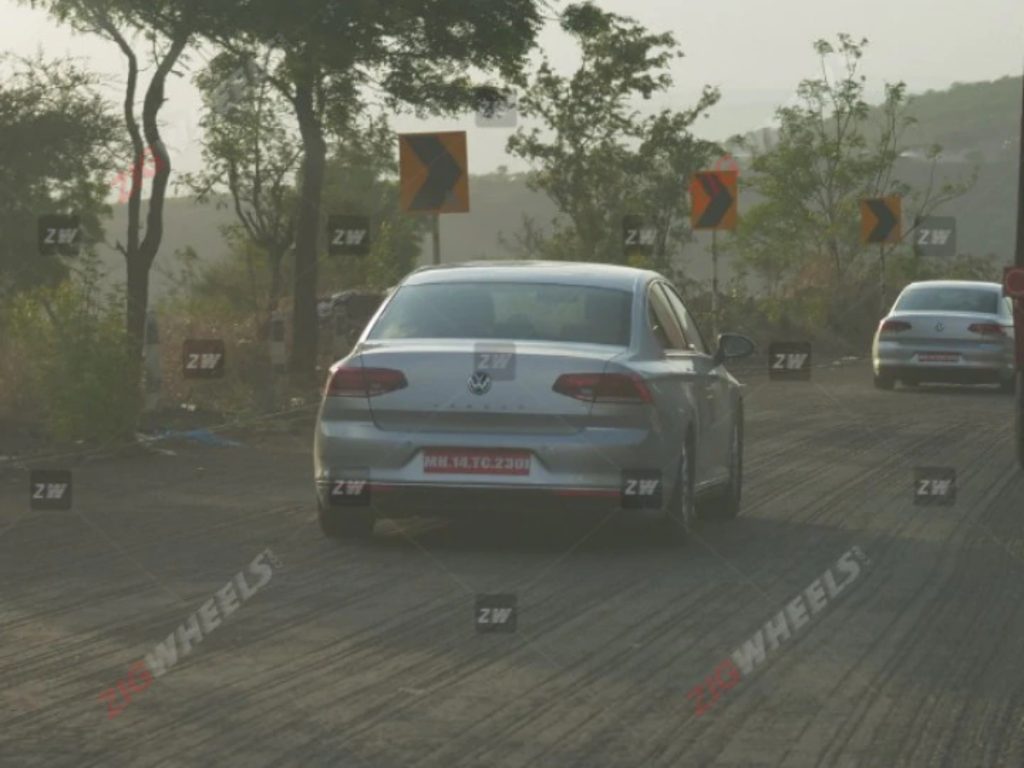 Volkswagen Passat Spied Testing in India; likely to be re-launched with a petrol engine. 