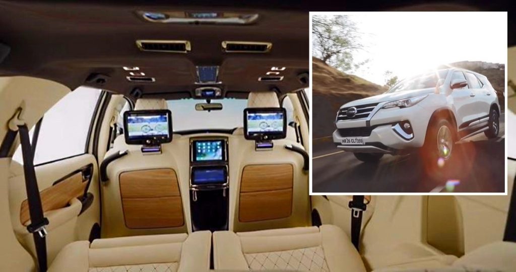 The interiors of this Toyota Fortuner have been modified by DC Design and its the most luxurious Fortuner you will ever see. 