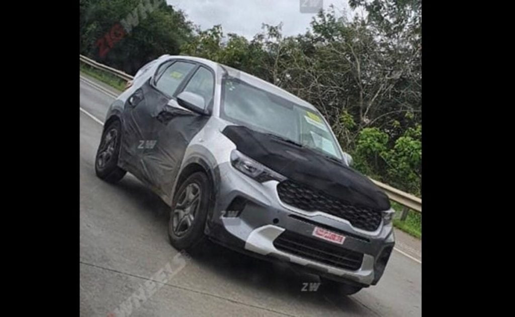 New Spy shots almost completely reveal the front-end design of the Kia Sonet. 
